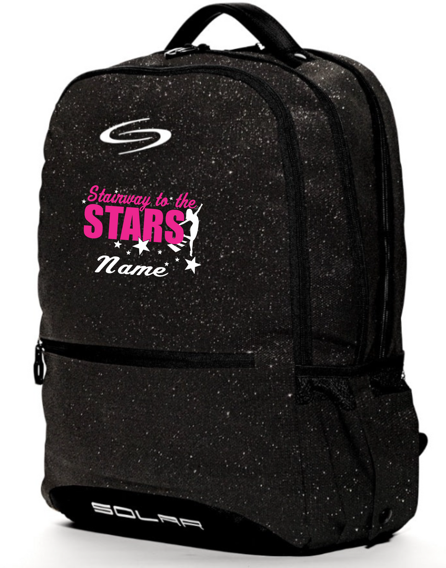 C-STTS Glitter Black Backpack